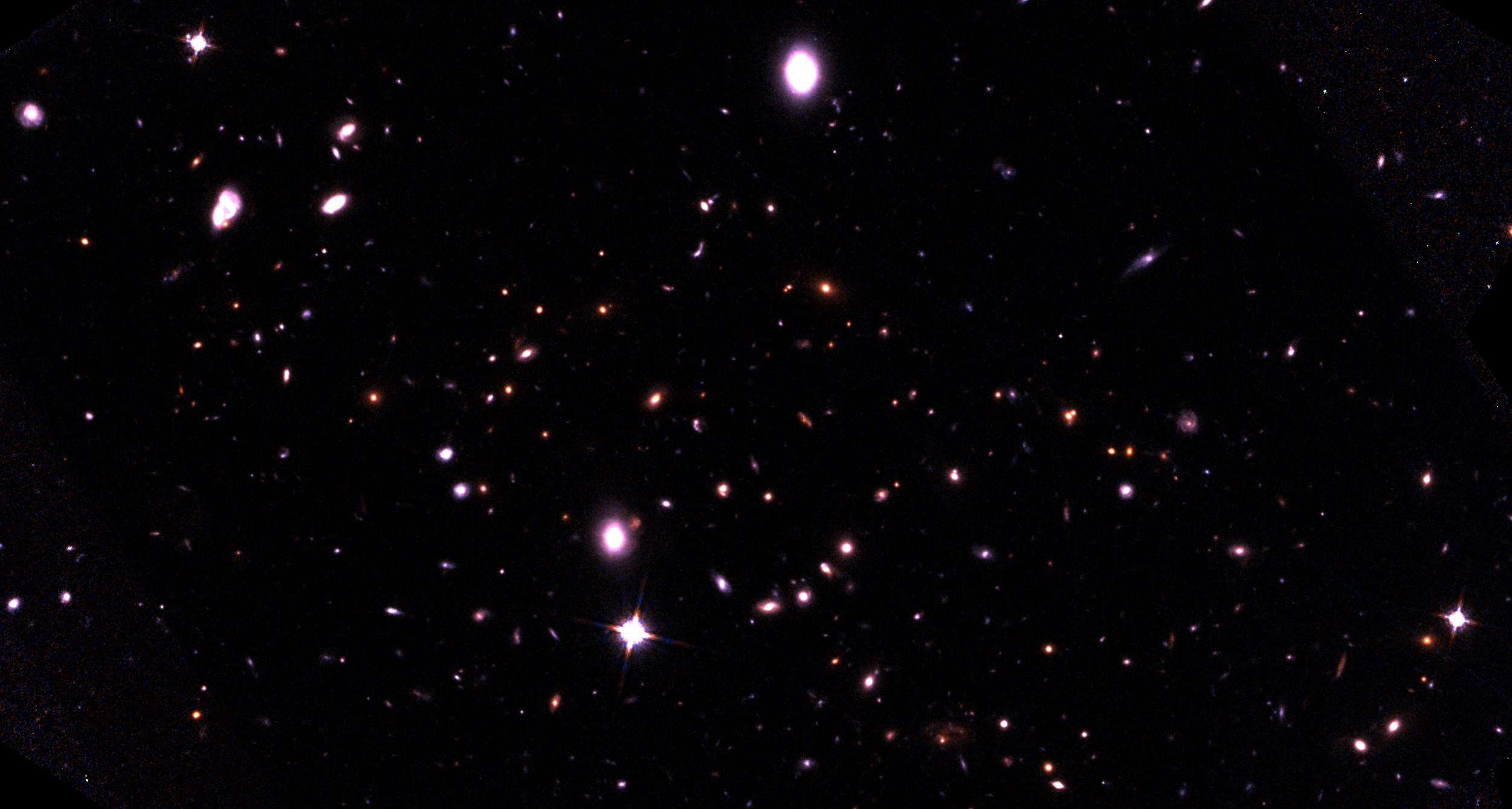 HST-based color image of the most distant cluster known