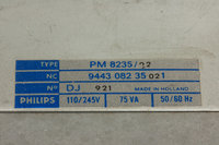 Vista frontale (particolare): etichetta sul fondo del vano del meccanismo di trasporto della carta (dopo aver rimosso il meccanismo di trasporto)
