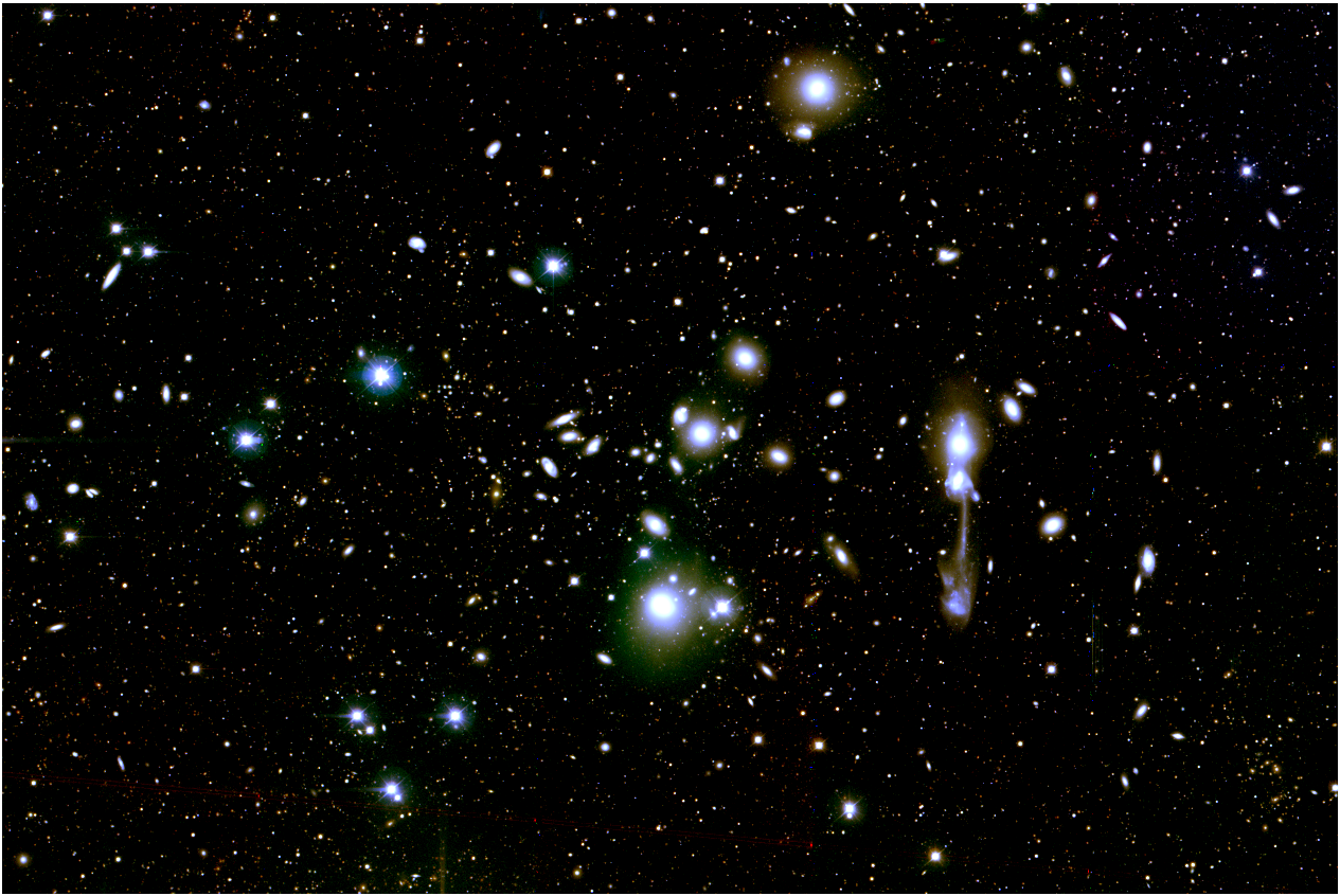 true color image of Abell 1185